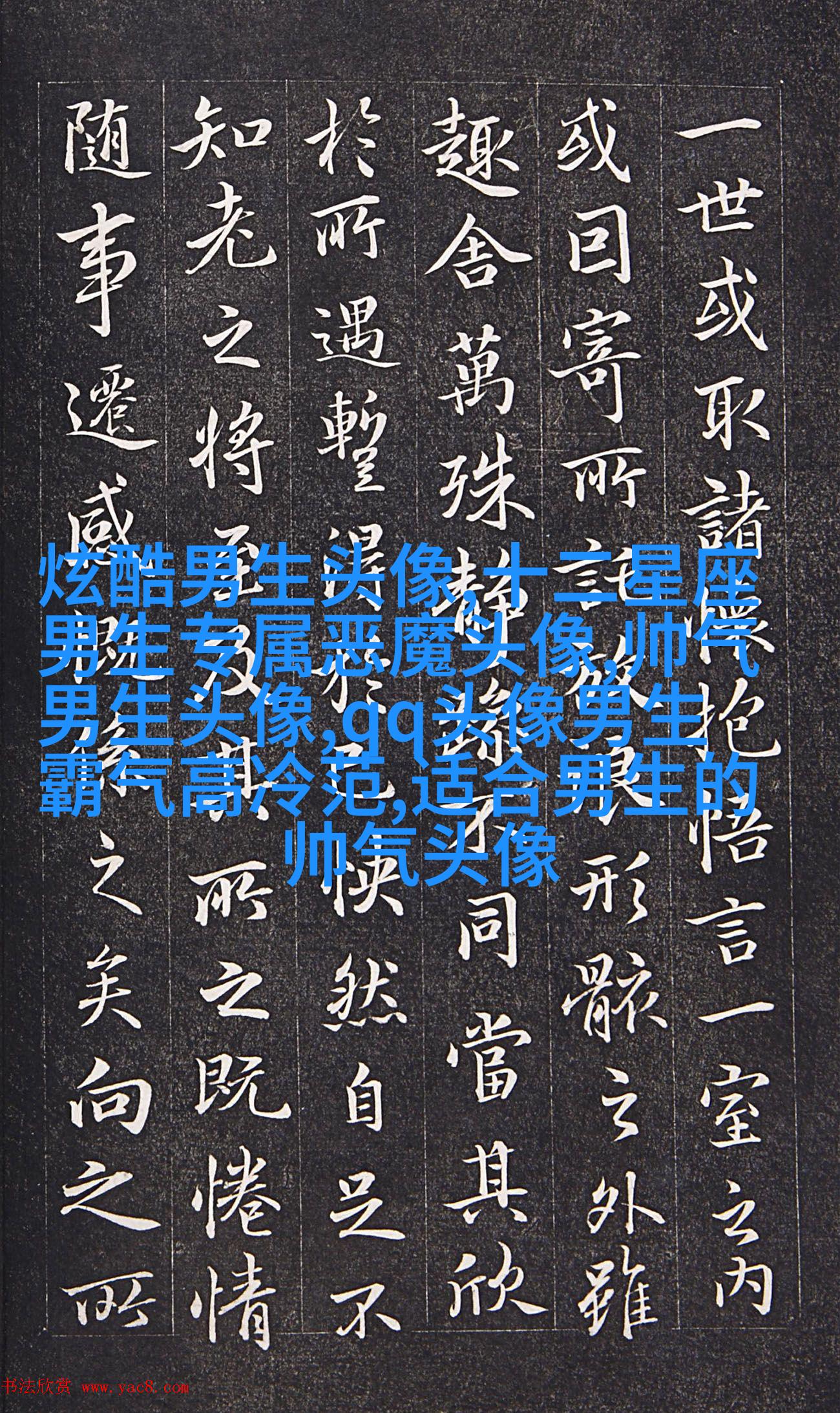霸气超拽的qq男生头像图片(共18张)